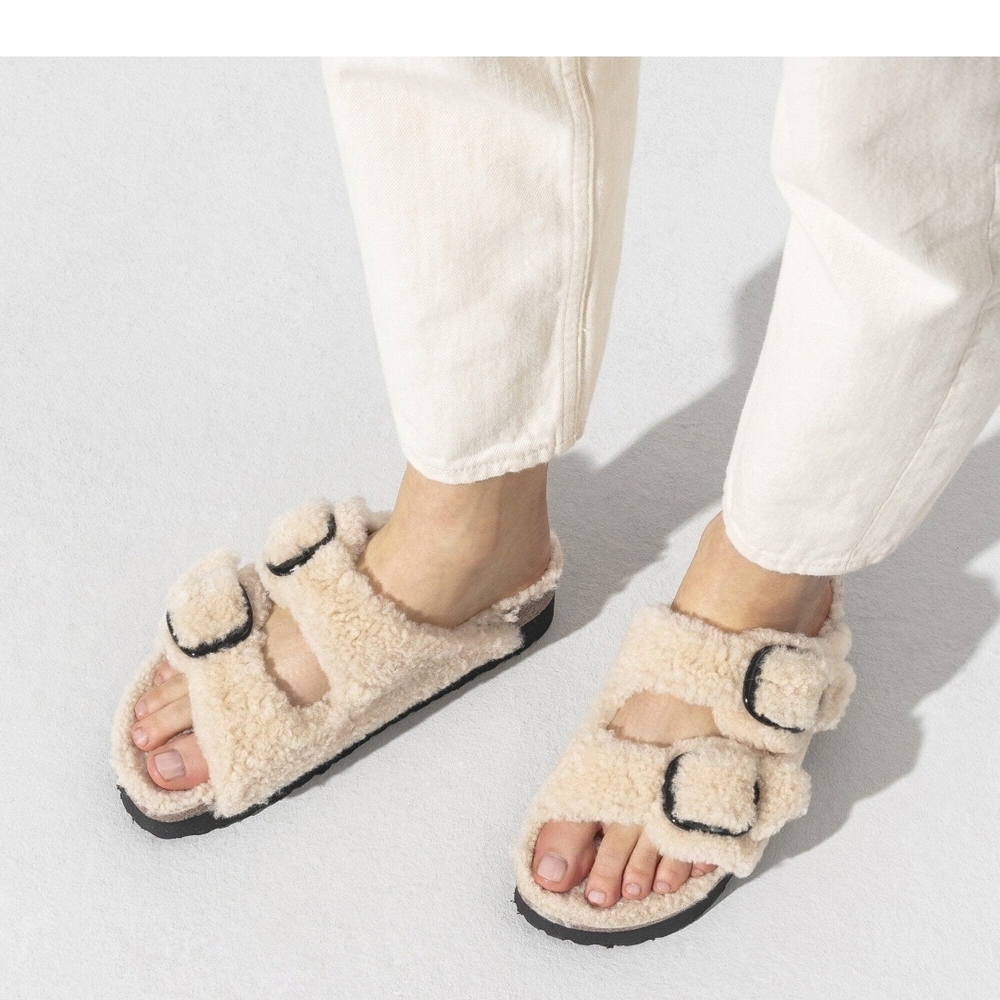 NEW Birkenstock Papillo Arizona Big Buckle Teddy Shearling